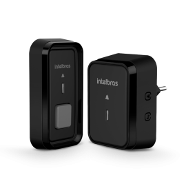Campainha Sem Fio Com Bateria Intelbras CIB 101 S Preto