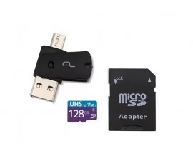 MEM MICRO SD 16GB C/ADAPTADOR 4X1 USB SD DV CARD MULTILASER MC150
