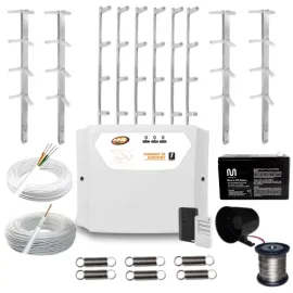 Kit Cerca El�trica Gcp 60 Metros Haste Chata 75cm C/ Alarme