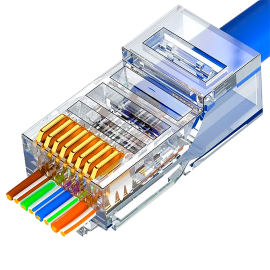 10 Conector Rj45 Cat6 Ez Crimp Fc Fontes