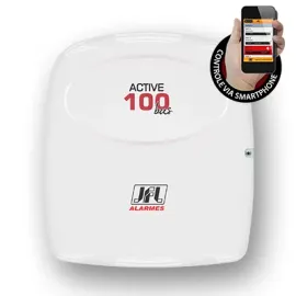 Central alarme monitor�vel Active 100 BUS 99 zonas com 16 parti��es reais