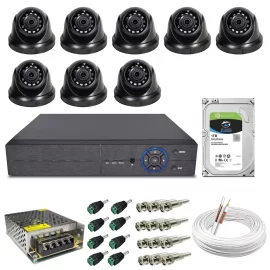 Dvr 8 Canais 5 Mp Citrox Cx 3008 B + 8 Cmeras Dome Preta