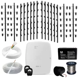 Kit Cerca Eltrica Jfl Ecr 10 60 Metros Big Haste 1 Mt Preto