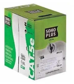 Cabo De Rede Par Tran�ado Sohoplus / Furukawa Cat. 5e Caixa 305 Metros