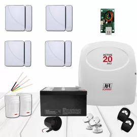 Kit Alarme Active 20 Bus Jfl 6 Sensores S/ Fio App Celular