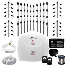 Kit Cerca Eltrica Jfl Ecr 18 120 Metros Big Haste 80cm 4 Isoladores