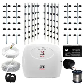 Kit Cerca El�trica Jfl Ecr 18 120 Metros Big Haste Meia Lua 1metro