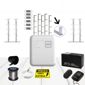 Kit Cerca El�trica Intelbras 40 Metros Haste Chata 75 Cm
