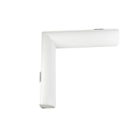 Emenda Teto Para Perfil De Led Sobrepor 17x17x100mm Branco