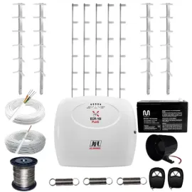 Kit Cerca El�trica Jfl 18i 120 metros Choque 4x forte Haste Estrela 1metro