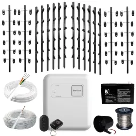 Kit Cerca El�trica Intelbras 120 Metros Big Haste 1 Mt Preto