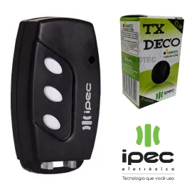 Controle Remoto Ipec 3 Canais Tx Deco - Preto