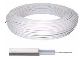 Cabo Cerca El�trica Alta Tens�o 5mm Branco - 10 metros