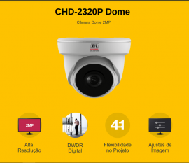 Câmera Infravermelho Jfl 4 Em 1 Full Hd Dome 20 Metros CHD-2320p