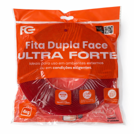Fita Dupla Face Gel Fc 19mm X 20m X 1mm Fcft1920d Incolor Lisa