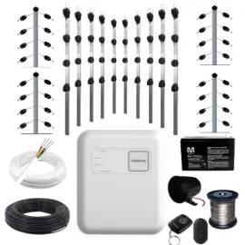 Kit Cerca El�trica Intelbras 120 Metros Big Haste 80cm 4 Isoladores