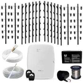 Kit Cerca El�trica Jfl Ecr 10 120 Mts Big Haste 1 Mt Preto