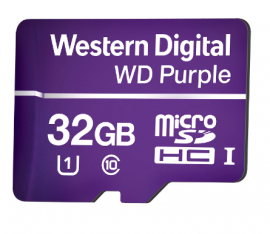 Carto Micro Sd 32gb 16 Tbw Wd Purple Intelbras