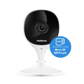 C�mera Intelbras Wi Fi Imx C Com Micro Sd 32 Gb 2mp