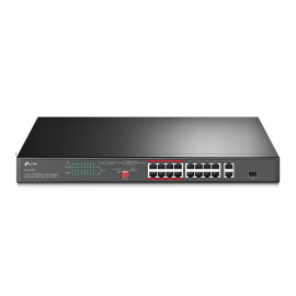 Switch Tp-link 18 Portas 16 Poe+ 10/100 Mbps Tl-sg1218p