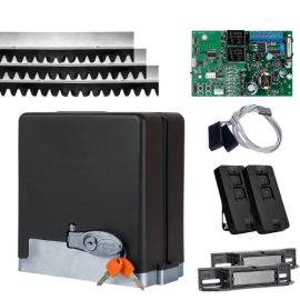 Kit Motor Deslizante Ppa Dz Stark 700kg Z14 13,5seg Preto 60hz 127v