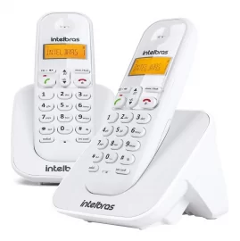 Telefone Sem Fio Digital Com Ramal TS 3112 Intelbras Branco