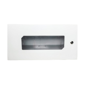 Mini Rack 19 5u 350mm Visor Acr�lico Branco Max Eletron