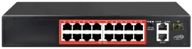 Switch 16 Portas Poe 10/100mbps + 2 Uplink Gpsp-1621 Ppa