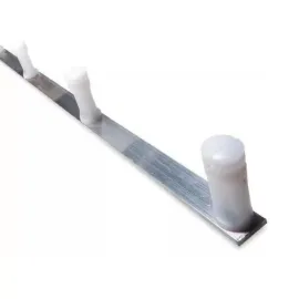 10 Hastes Aluminio Barra Chata 1 Metro 6 Isoladores