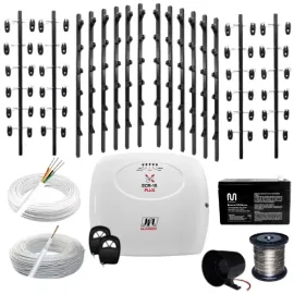 Kit Cerca El�trica Jfl Ecr 18 120 Mtrs Big Haste 1 Mt Preto
