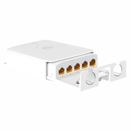 Extensor Poe 5 Saidas 10/100mbps Fcpoex100 Fc Fontes 44-57v Dc